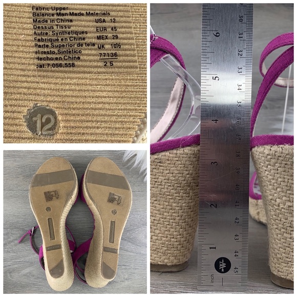 Montego Bay Club Canvas Upper Wedges Size 12 - Picture 7 of 8
